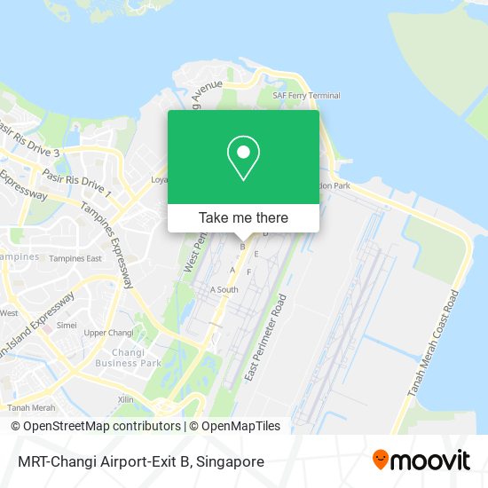 MRT-Changi Airport-Exit B地图