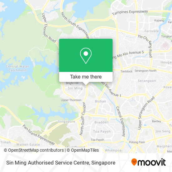 Sin Ming Authorised Service Centre map