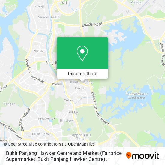 Bukit Panjang Hawker Centre and Market (Fairprice Supermarket, Bukit Panjang Hawker Centre) map
