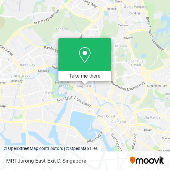 MRT-Jurong East-Exit D map