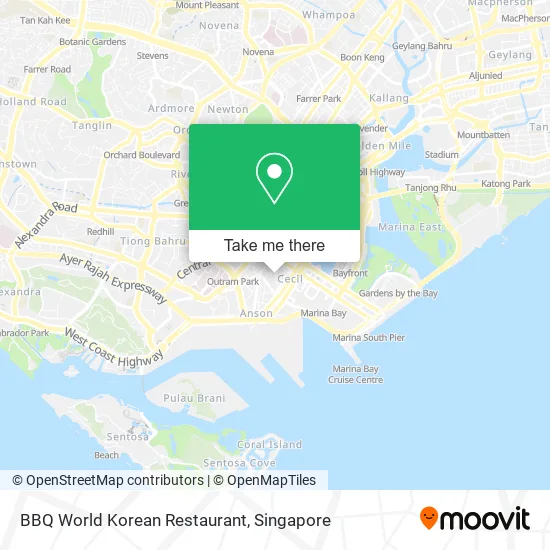 BBQ World Korean Restaurant map