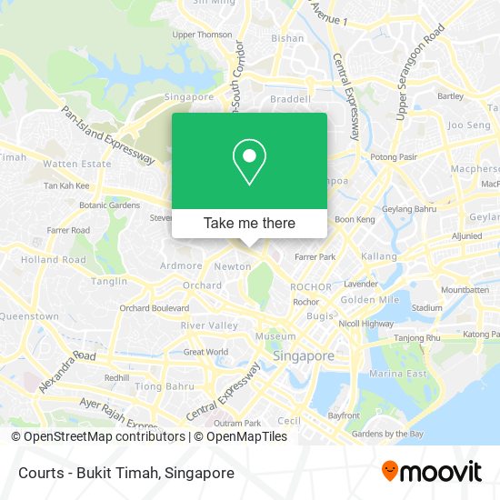 Courts - Bukit Timah map