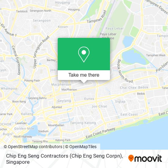 Chip Eng Seng Contractors map