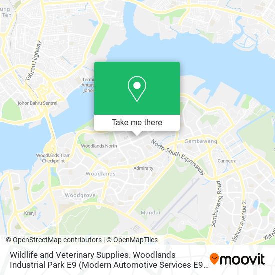 Wildlife and Veterinary Supplies. Woodlands Industrial Park E9 map