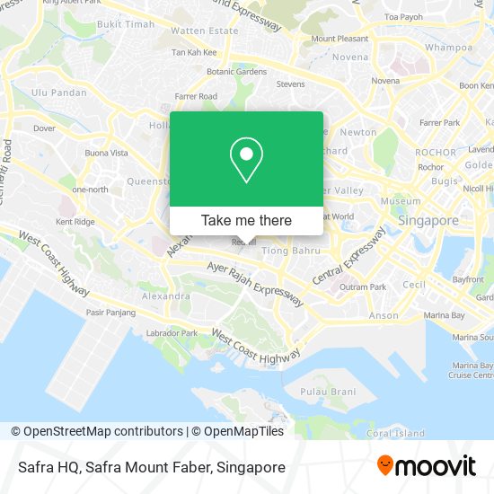 Safra HQ, Safra Mount Faber map