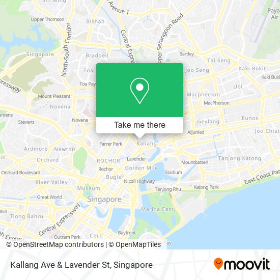 Kallang Ave & Lavender St map