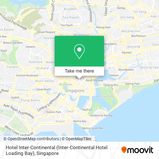 Hotel Inter-Continental (Inter-Continental Hotel Loading Bay) map