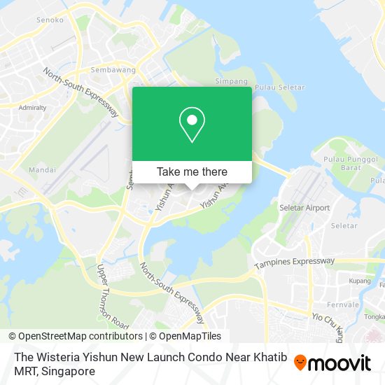 The Wisteria Yishun New Launch Condo Near Khatib MRT地图