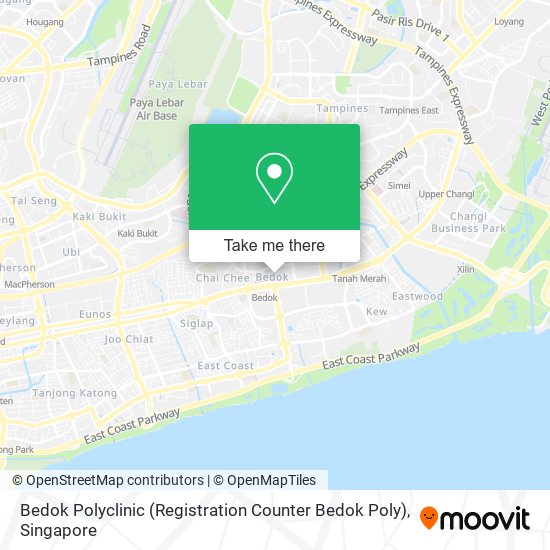 Bedok Polyclinic (Registration Counter Bedok Poly) map