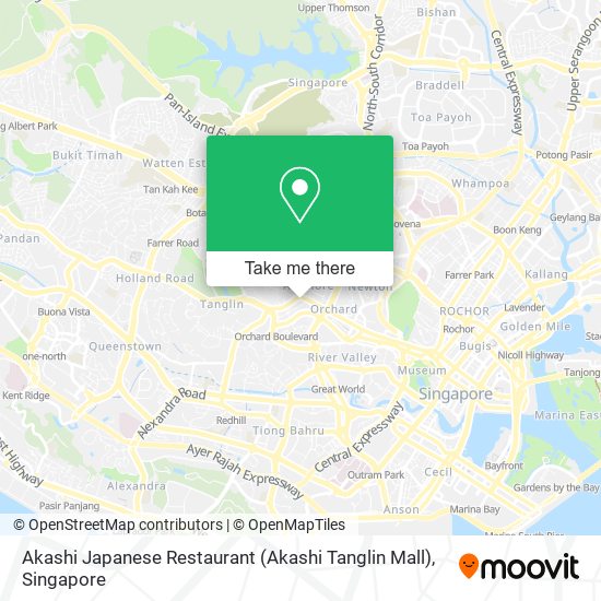 Akashi Japanese Restaurant (Akashi Tanglin Mall)地图