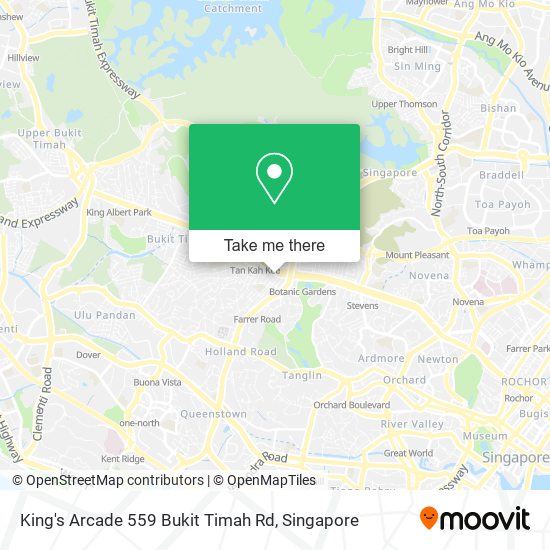 King's Arcade 559 Bukit Timah Rd map