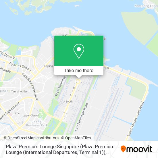 Plaza Premium Lounge Singapore (Plaza Premium Lounge (International Departures, Terminal 1)) map