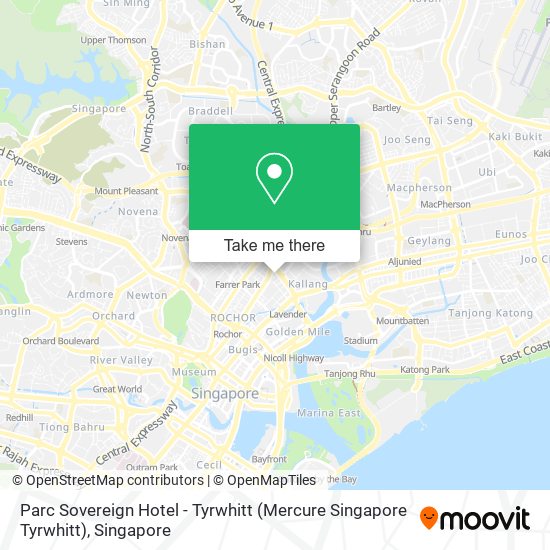 Parc Sovereign Hotel - Tyrwhitt (Mercure Singapore Tyrwhitt)地图