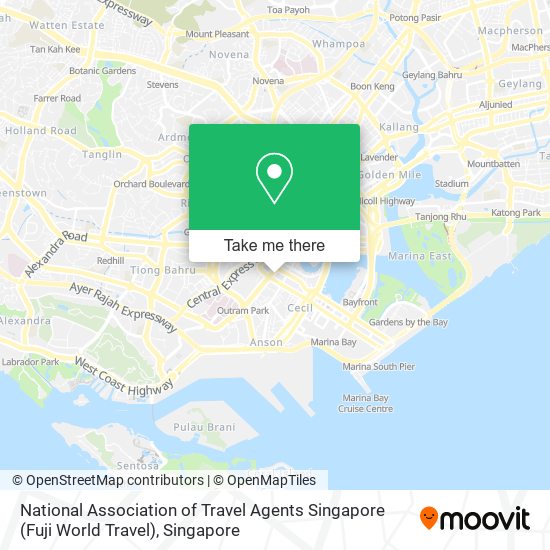 National Association of Travel Agents Singapore (Fuji World Travel)地图