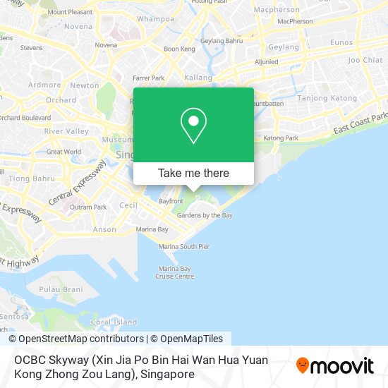 OCBC Skyway (Xin Jia Po Bin Hai Wan Hua Yuan Kong Zhong Zou Lang) map