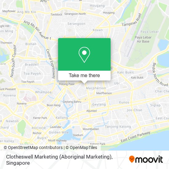 Clotheswell Marketing (Aboriginal Marketing) map