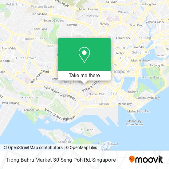 Tiong Bahru Market 30 Seng Poh Rd map