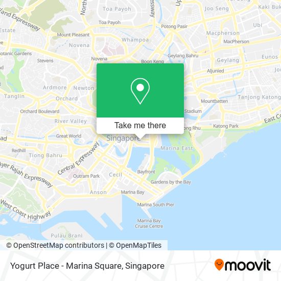 Yogurt Place - Marina Square map