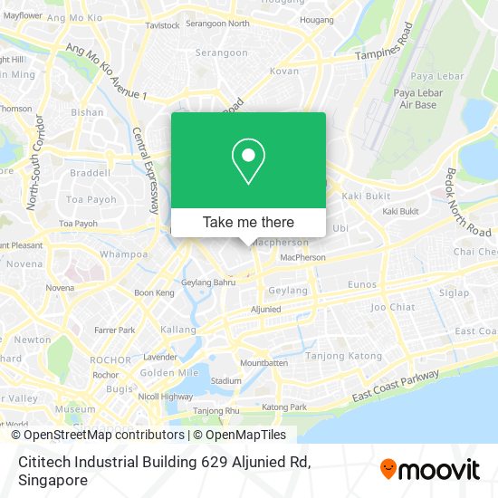 Cititech Industrial Building 629 Aljunied Rd map