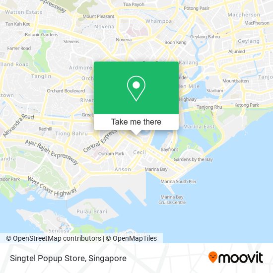 Singtel Popup Store map