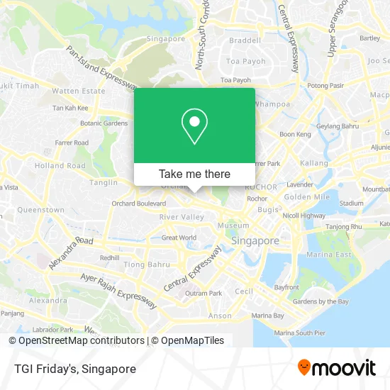 TGI Friday's地图