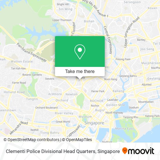 Clementi Police Divisional Head Quarters map