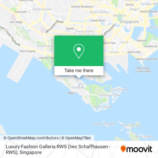 Luxury Fashion Galleria RWS (Iwc Schaffhausen - RWS)地图