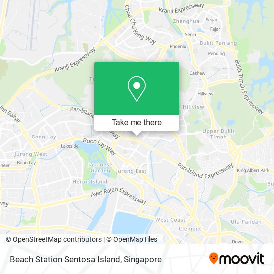 Beach Station Sentosa Island map