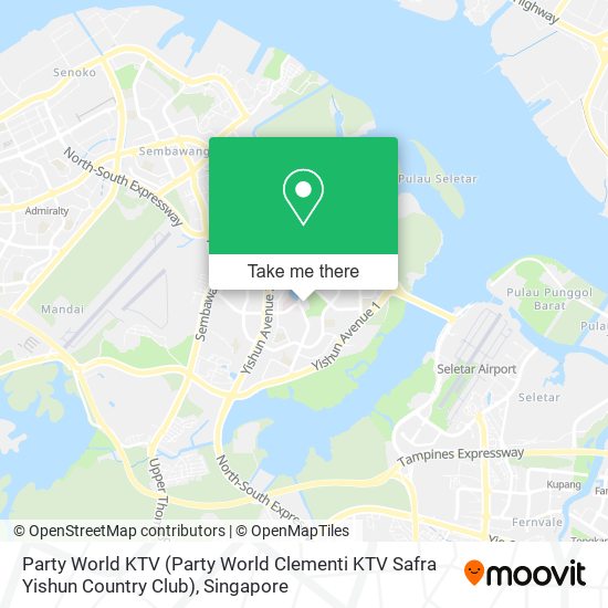 Party World KTV (Party World Clementi KTV Safra Yishun Country Club) map