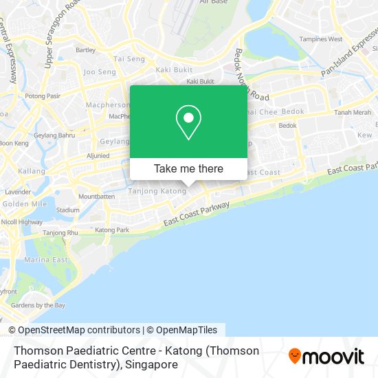 Thomson Paediatric Centre - Katong (Thomson Paediatric Dentistry)地图