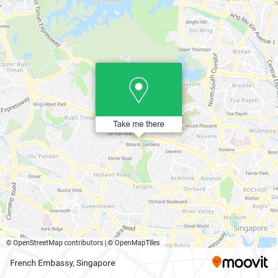 French Embassy map