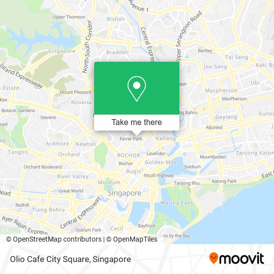 Olio Cafe City Square map