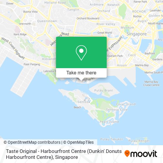 Taste Original - Harbourfront Centre (Dunkin' Donuts Harbourfront Centre) map