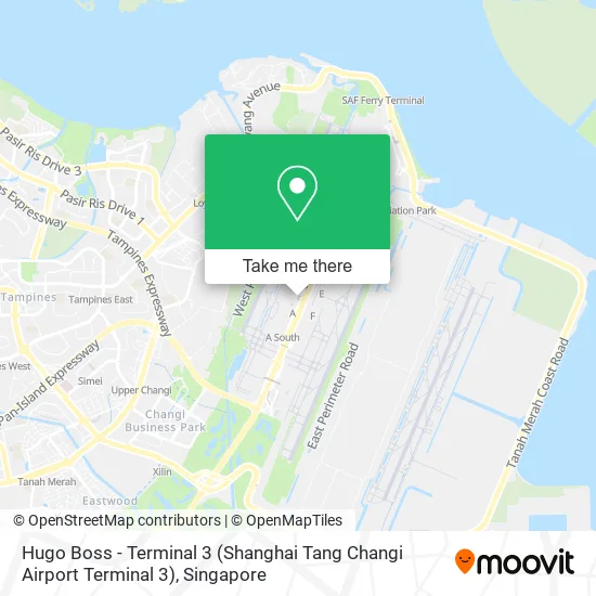 Hugo Boss - Terminal 3 (Shanghai Tang Changi Airport Terminal 3) map