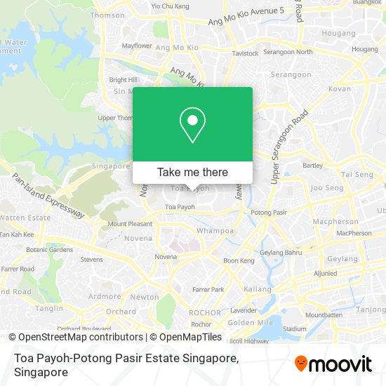 Toa Payoh-Potong Pasir Estate Singapore map