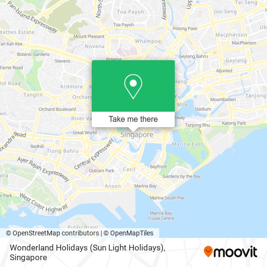 Wonderland Holidays (Sun Light Holidays) map