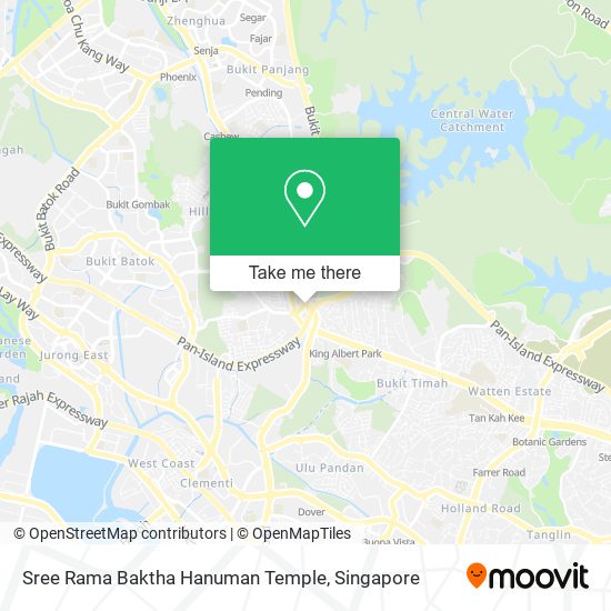 Sree Rama Baktha Hanuman Temple map