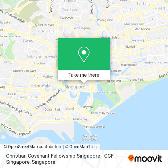 Christian Covenant Fellowship Singapore - CCF Singapore map