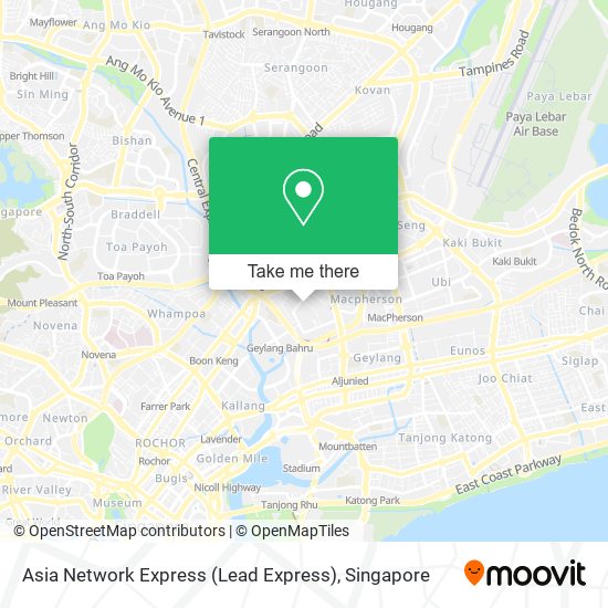 Asia Network Express (Lead Express) map