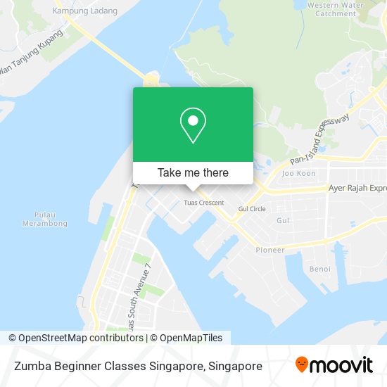 Zumba Beginner Classes Singapore map