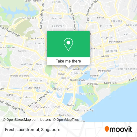 Fresh Laundromat map