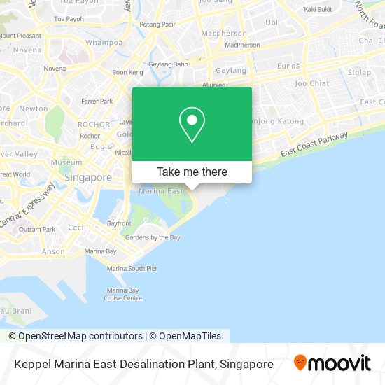 Keppel Marina East Desalination Plant map