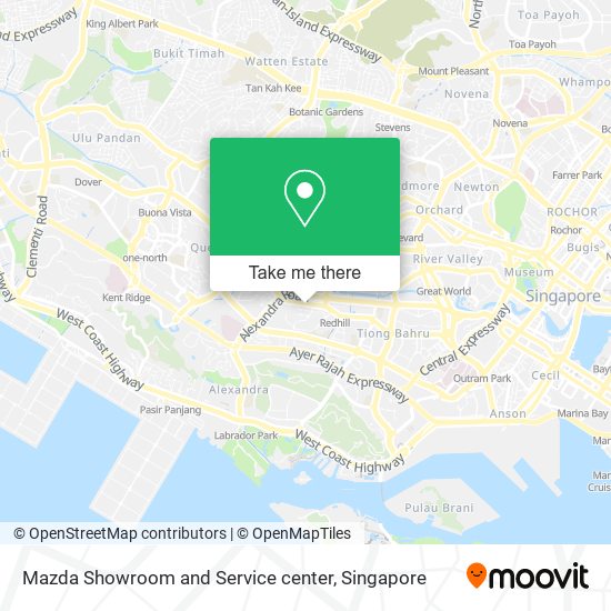 Mazda Showroom and Service center map