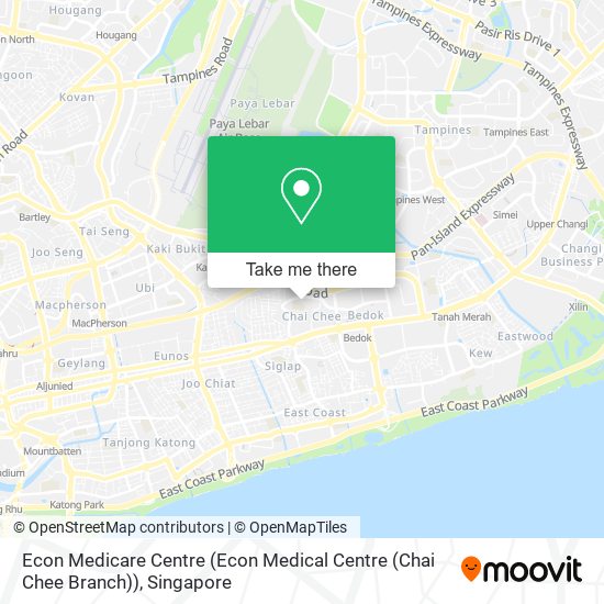 Econ Medicare Centre (Econ Medical Centre (Chai Chee Branch)) map