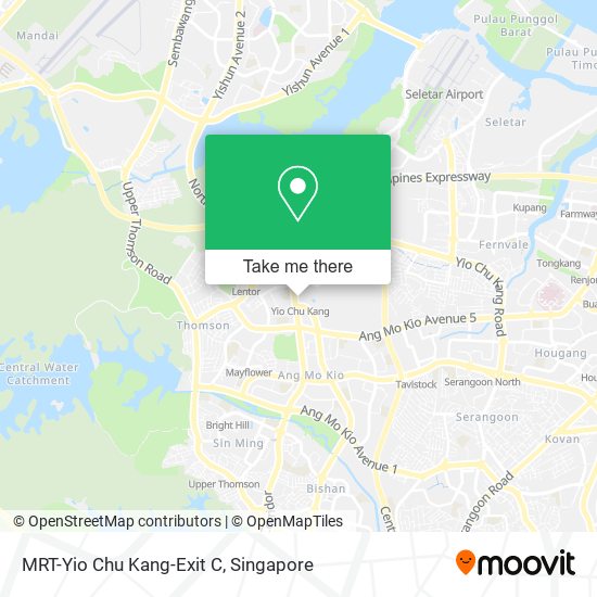 MRT-Yio Chu Kang-Exit C map