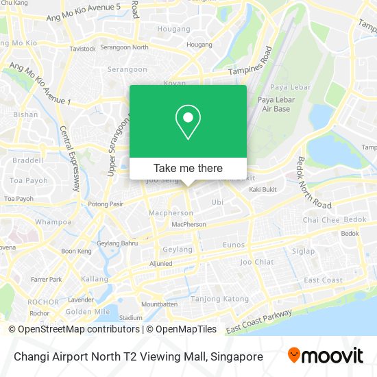 Changi Airport North T2 Viewing Mall map