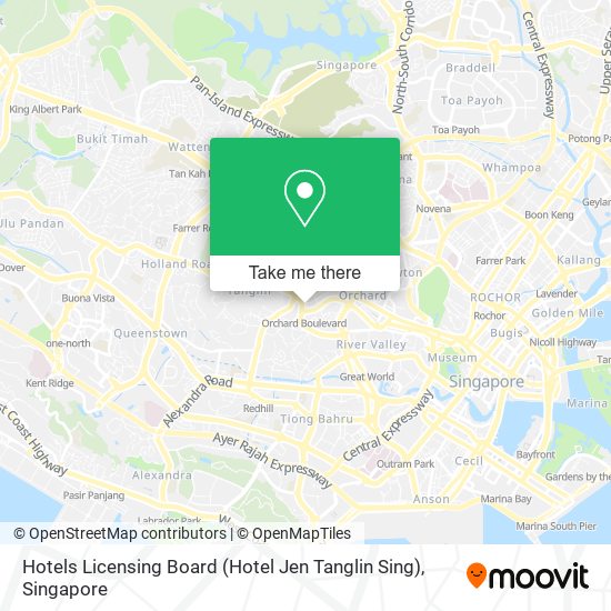 Hotels Licensing Board (Hotel Jen Tanglin Sing) map