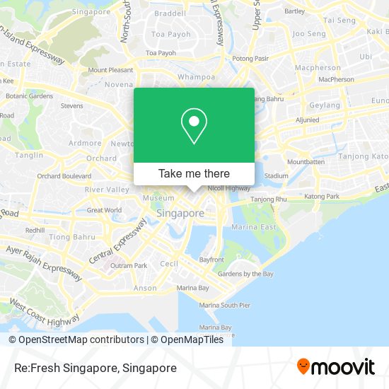Re:Fresh Singapore map