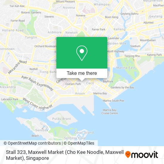 Stall 323, Maxwell Market (Cho Kee Noodle, Maxwell Market) map