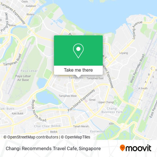 Changi Recommends Travel Cafe map